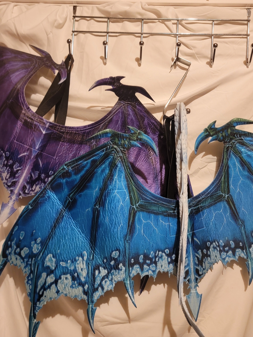 Kids Dragon Wings Costume Accessory - Blue and Purple
